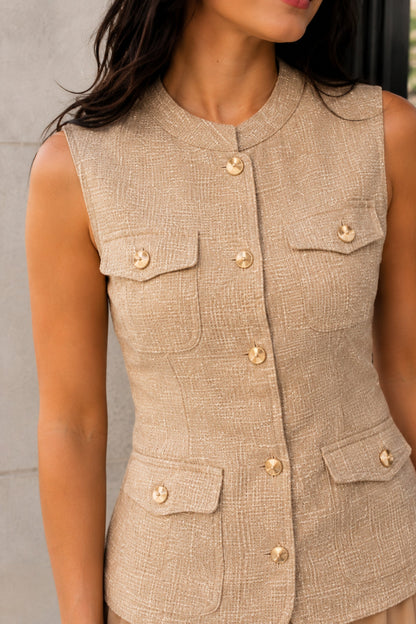 Sand Safari Vest & Skirt Co-ord