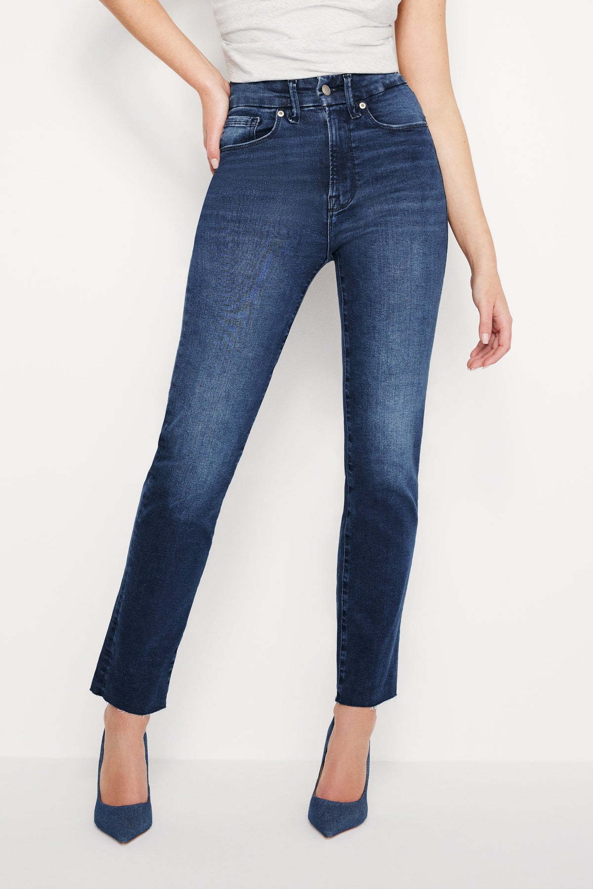 ALWAYS FITS GOOD CLASSIC SLIM STRAIGHT JEANS | INDIGO446