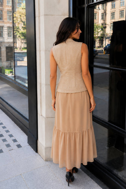 Sand Safari Vest & Skirt Co-ord