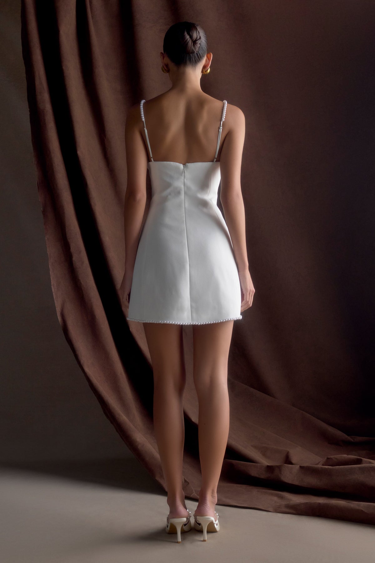 Liliane Suiting Mini Dress - Ivory