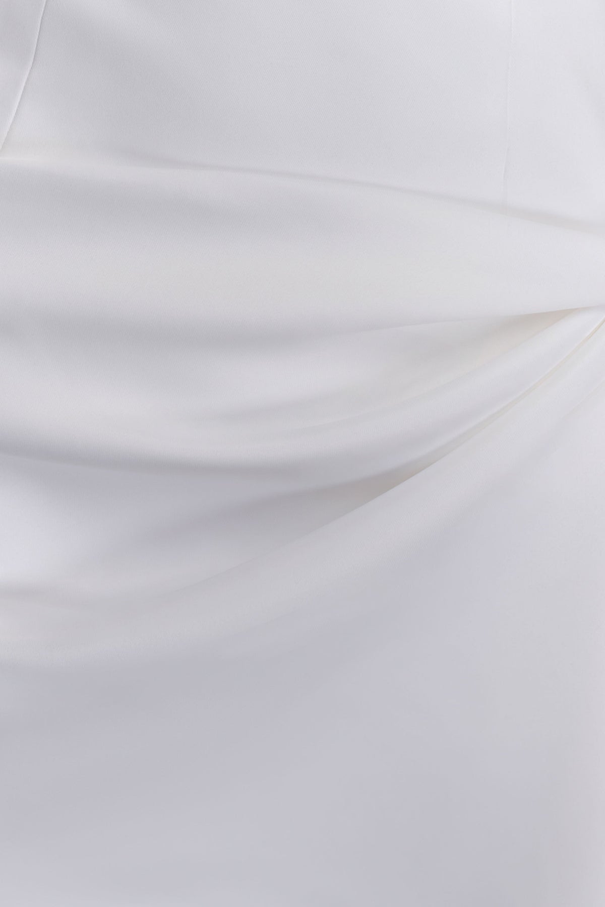 Evianna Strapless Gathered Mini Dress - White