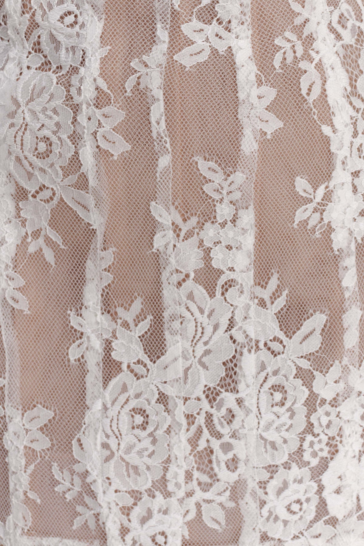 Zoey Lace Corset Mini Dress - Ivory