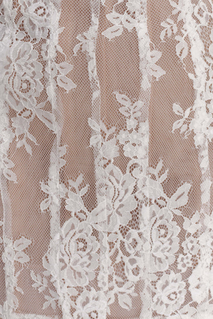 Zoey Lace Corset Mini Dress - Ivory