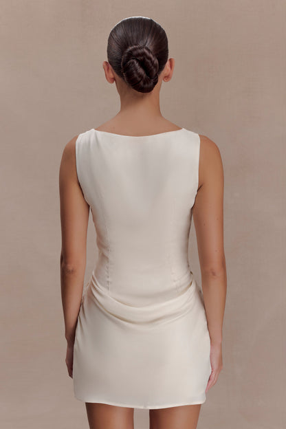 Bexley Draped Mini Dress - Ivory