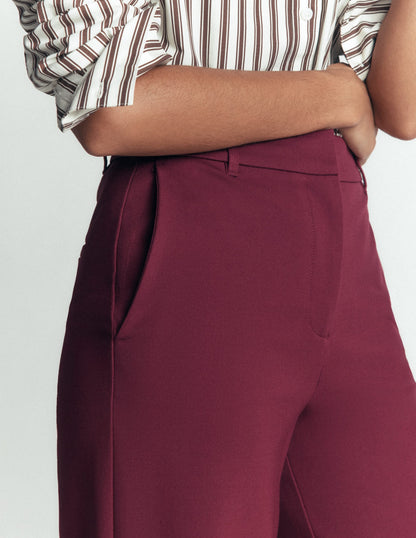 Belgravia Ponte Trousers-Deep Wisteria