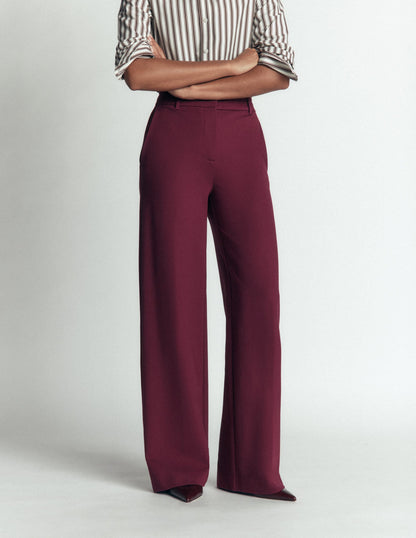 Belgravia Ponte Trousers-Deep Wisteria