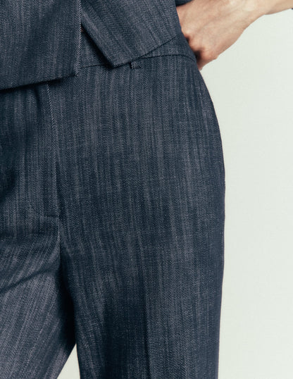 Canonbury Twill 7/8 Trousers-Indigo