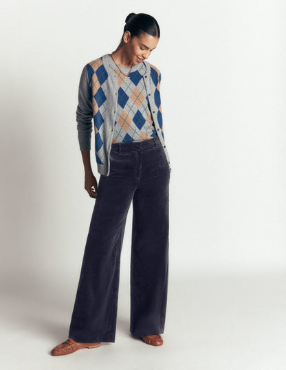 Belgravia Cord Trousers-Navy