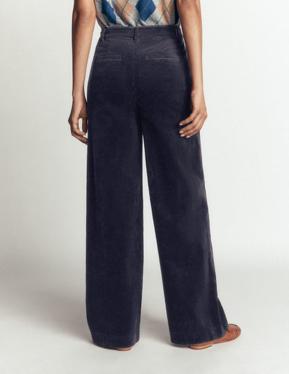 Belgravia Cord Trousers-Navy