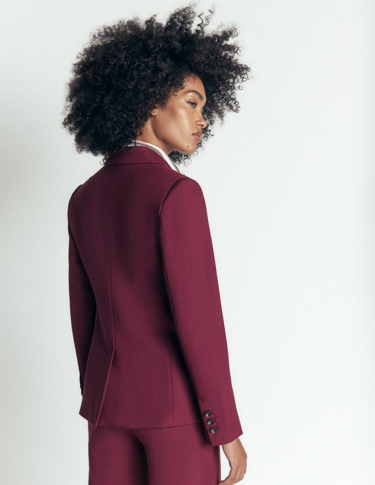 Stamford Ponte Blazer-Deep Wisteria