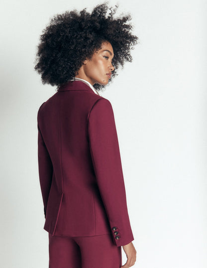 Stamford Ponte Blazer-Deep Wisteria