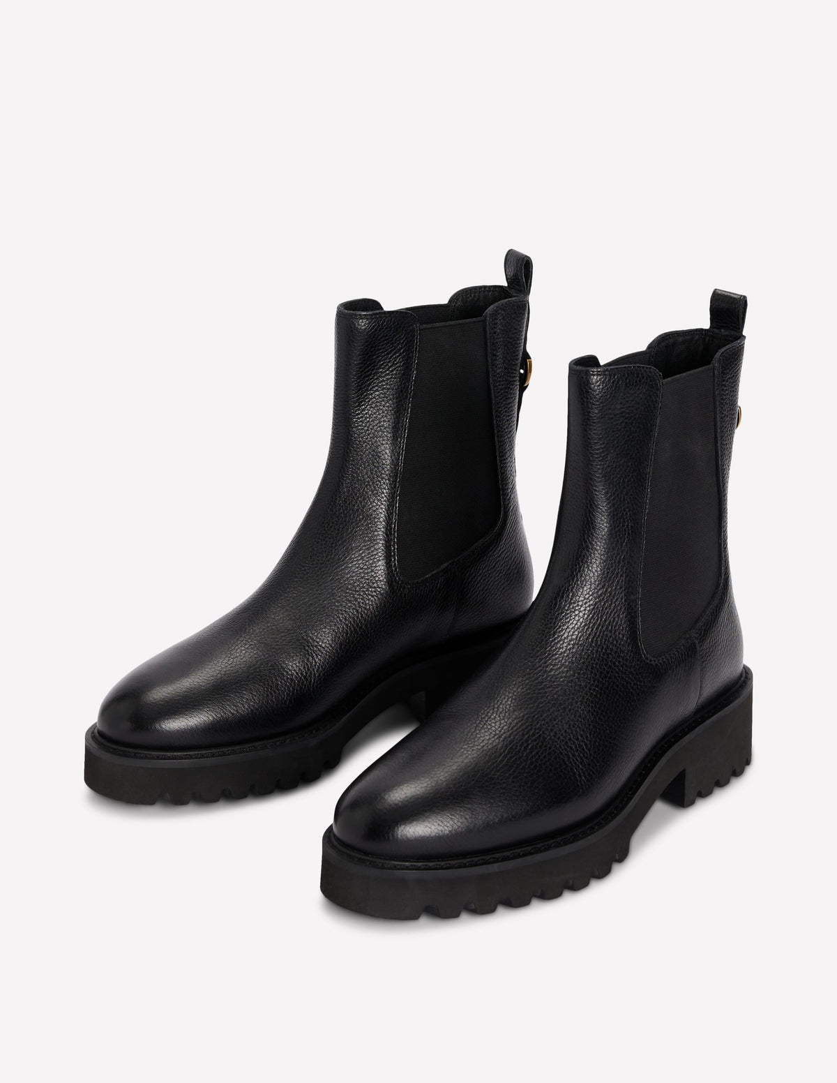 Jessie Chunky Chelsea Boots-Black