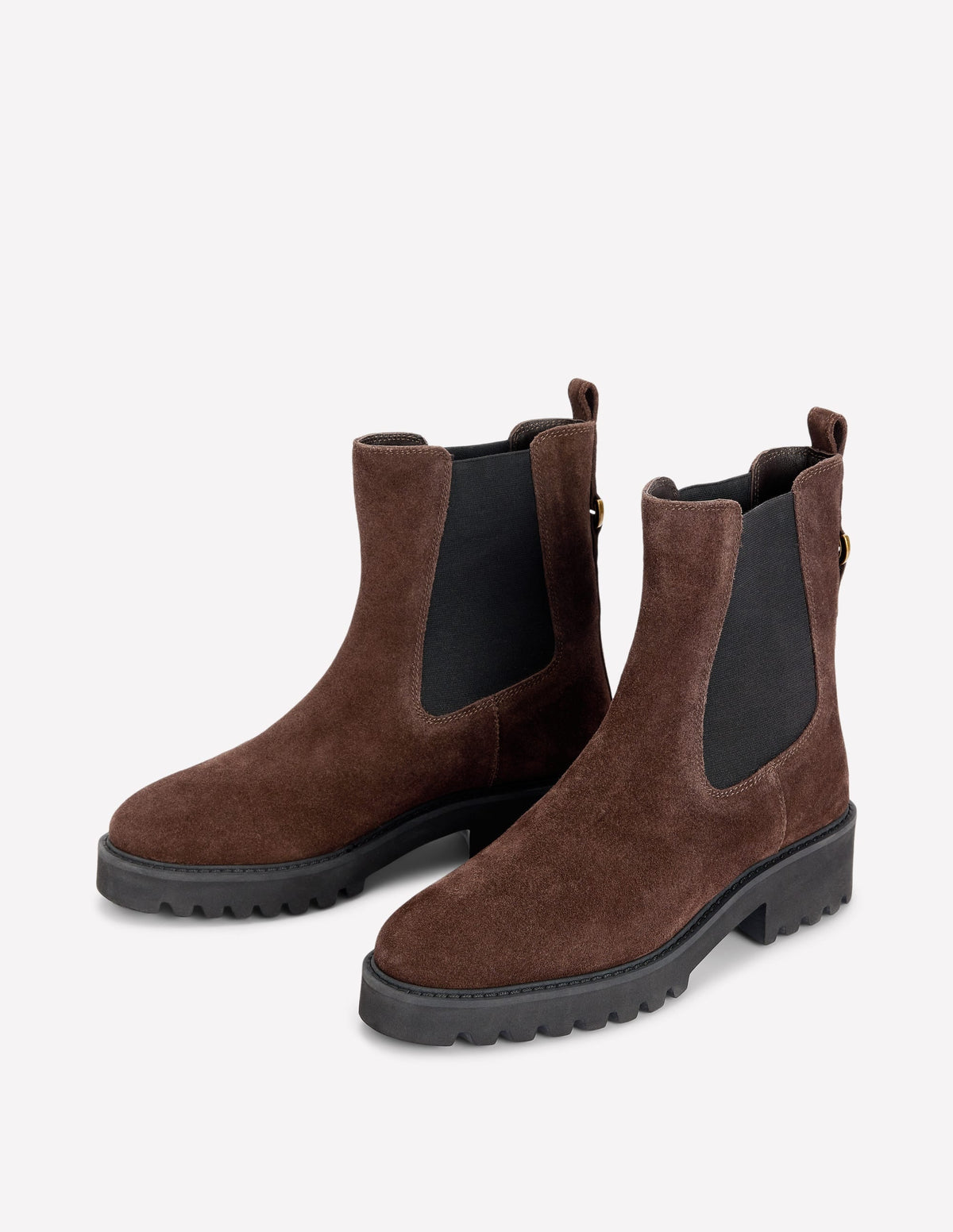 Jessie Chunky Chelsea Boots-Bitter Chocolate