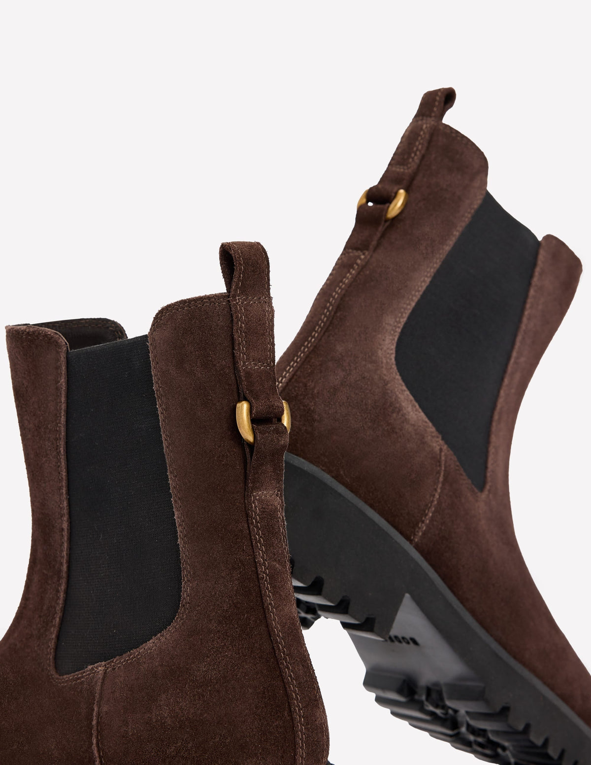 Jessie Chunky Chelsea Boots-Bitter Chocolate