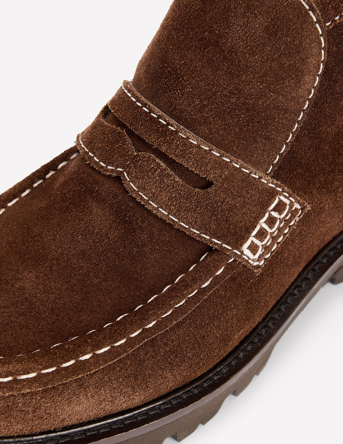 Loafer Ankle Boots-Chocolate Suede