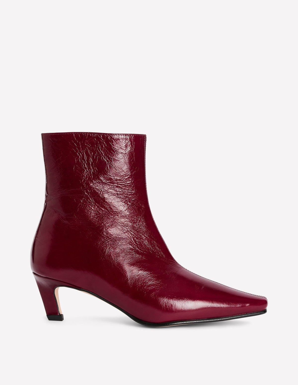 Chisel Toe Ankle Boots-Oxblood