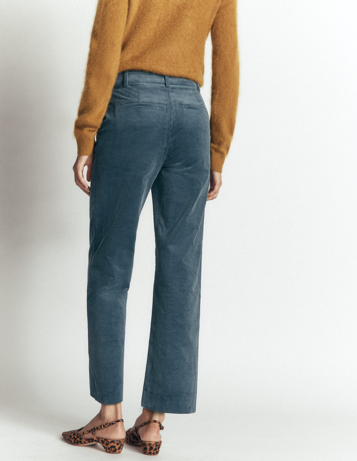 Canonbury Cord Trousers-Storm Blue