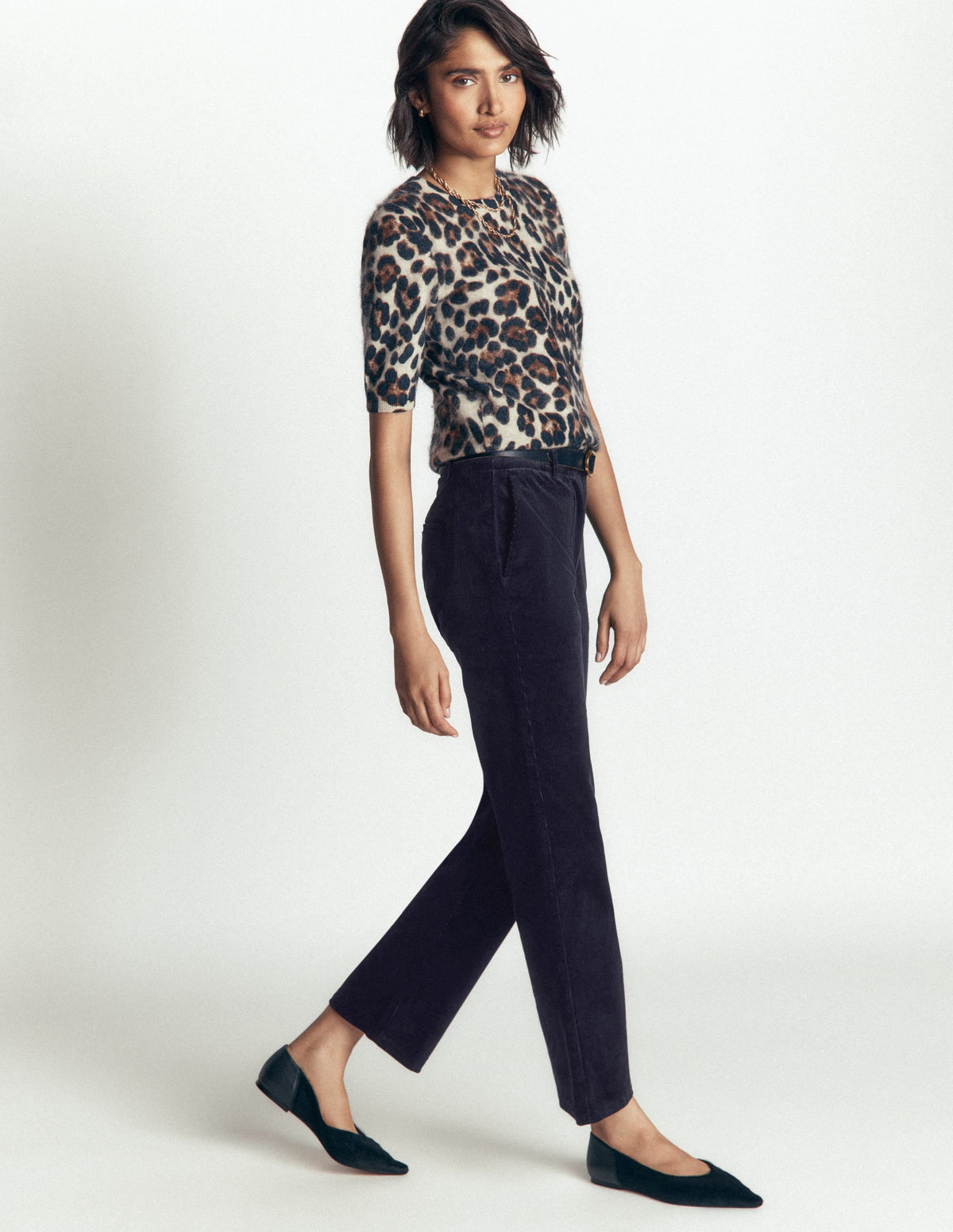 Canonbury Cord Trousers-Navy
