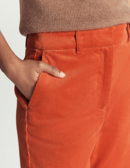 Canonbury Cord Trousers-Spiced Ginger