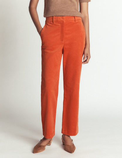 Canonbury Cord Trousers-Spiced Ginger