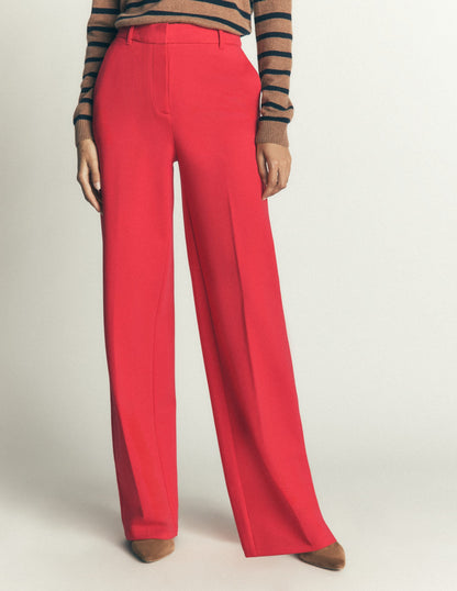 Belgravia Ponte Trousers-Royal Red