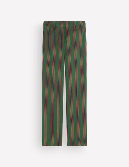 Canonbury Tailored Trousers-Green Stripe