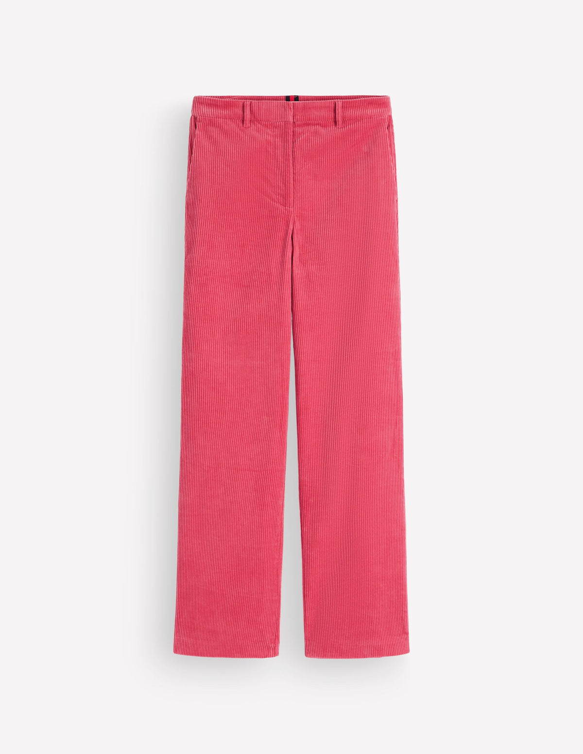 Fitzrovia Cord Column Trousers-Cherry Blush