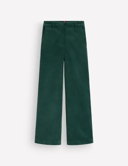 Belgravia Cord Trousers-Midnight Teal