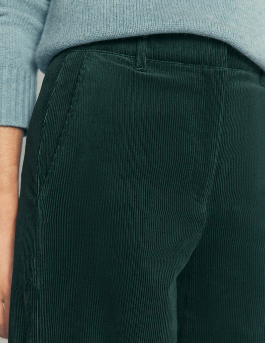 Belgravia Cord Trousers-Midnight Teal