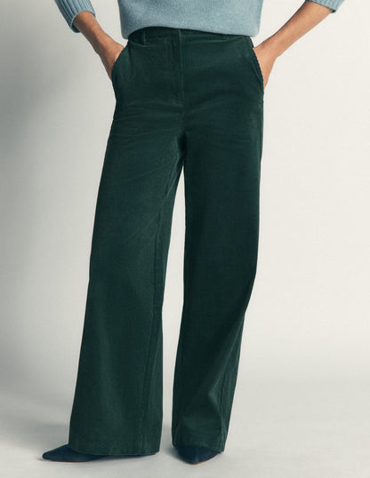 Belgravia Cord Trousers-Midnight Teal