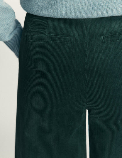 Belgravia Cord Trousers-Midnight Teal