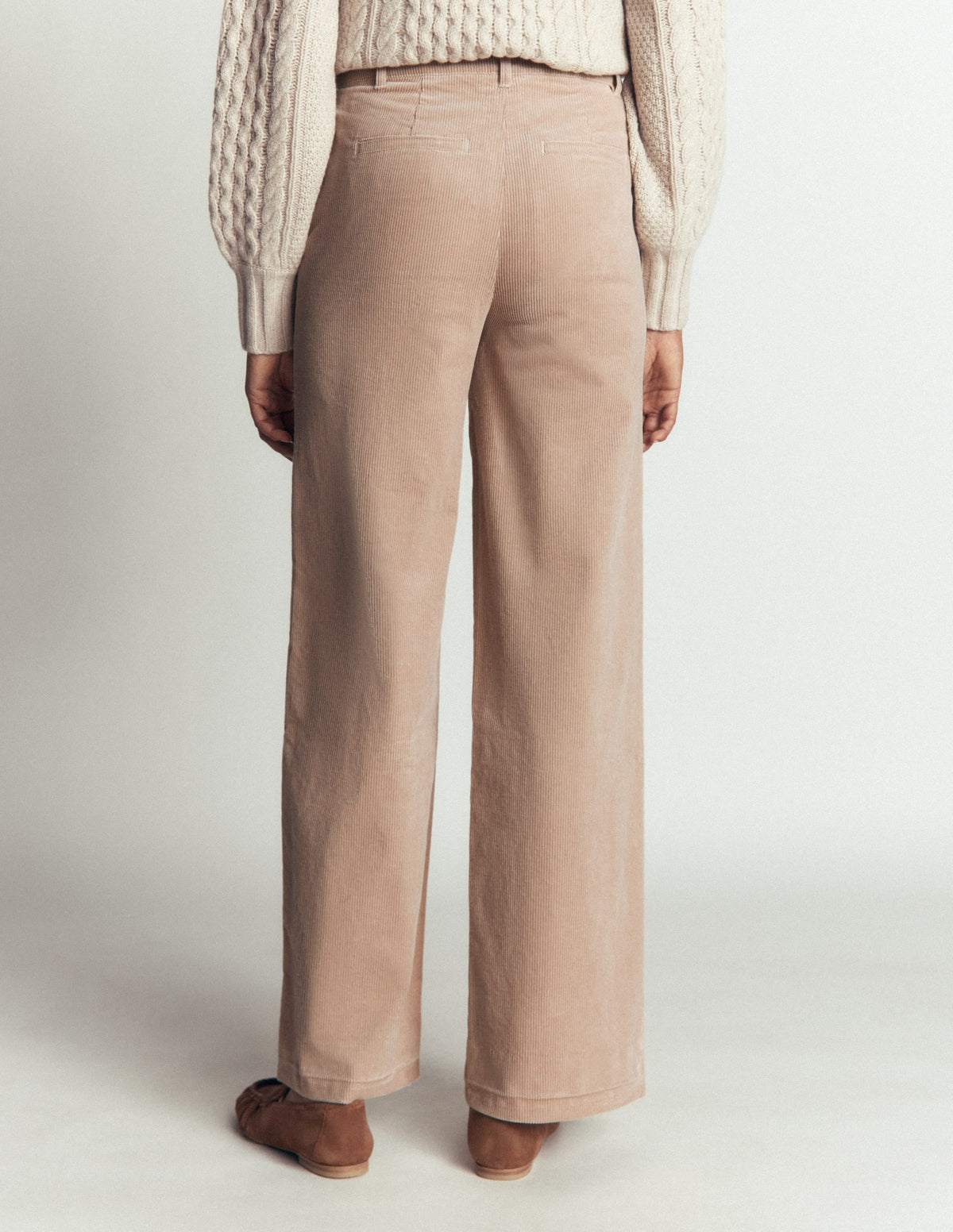 Belgravia Cord Trousers-Latte