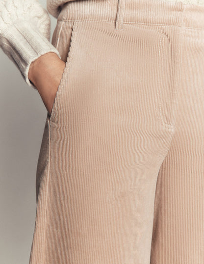 Belgravia Cord Trousers-Latte