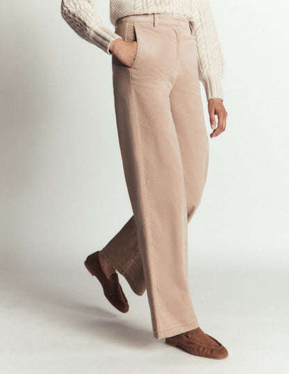 Belgravia Cord Trousers-Latte