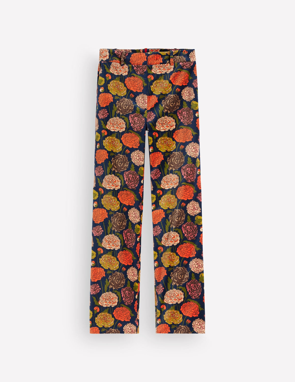 Canonbury Velvet Trousers-Floral Print