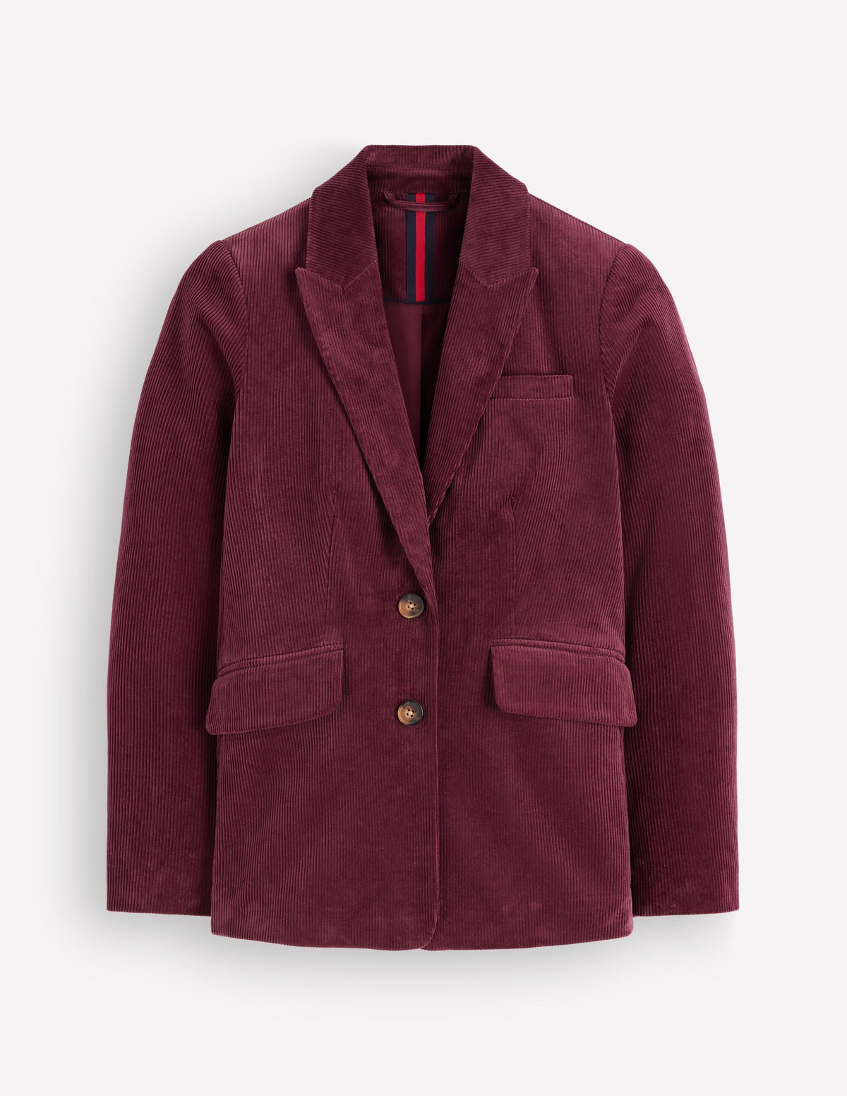 Stamford Cord Blazer-Dark Crimson