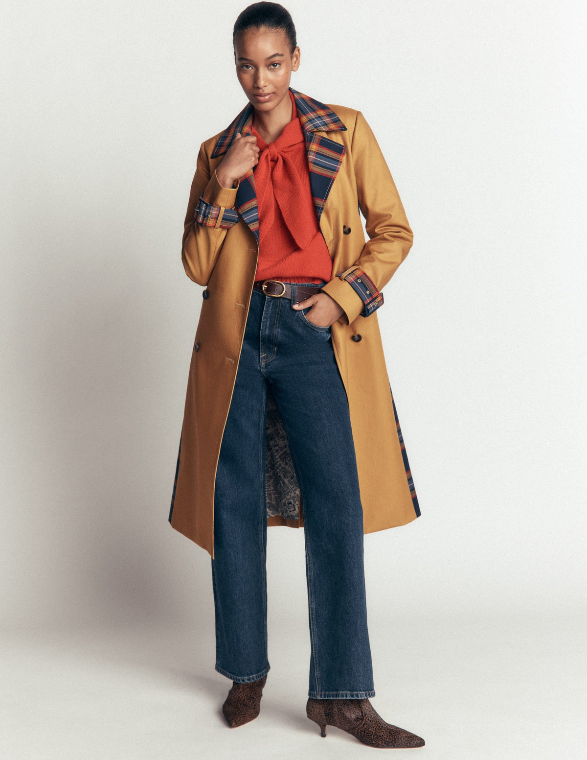 Double Breasted Trench-Camel