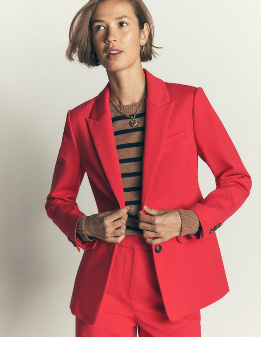 Stamford Ponte Blazer-Royal Red