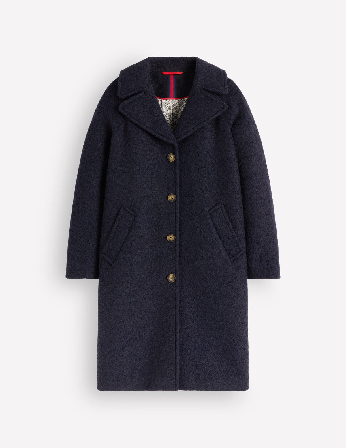 Cotswold Wool Coat-Navy