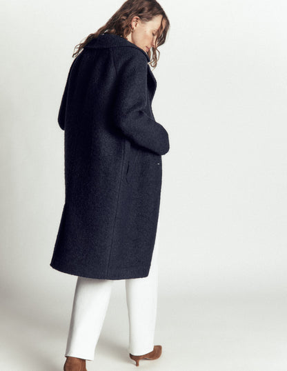 Cotswold Wool Coat-Navy