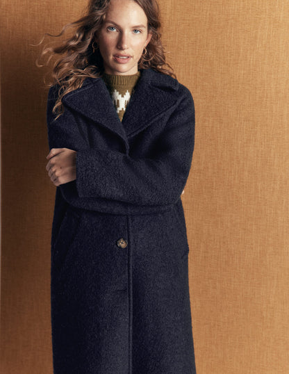 Cotswold Wool Coat-Navy