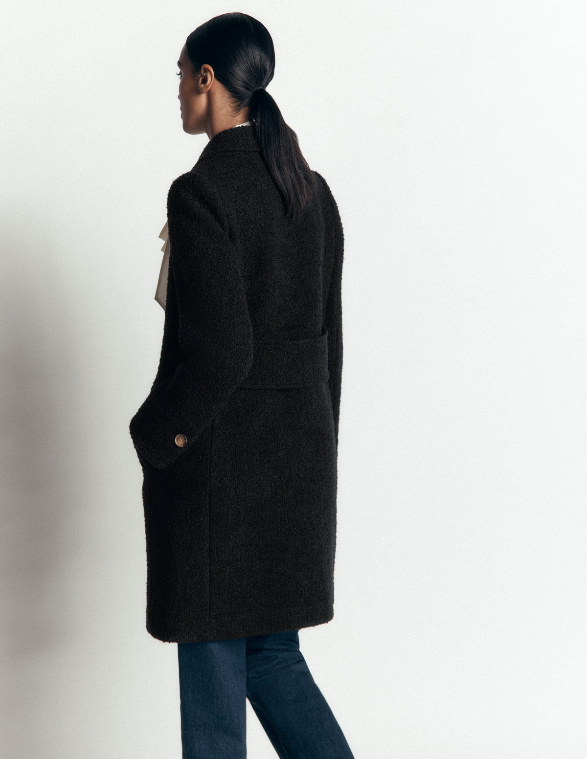 Aylesford Wool Coat-Black
