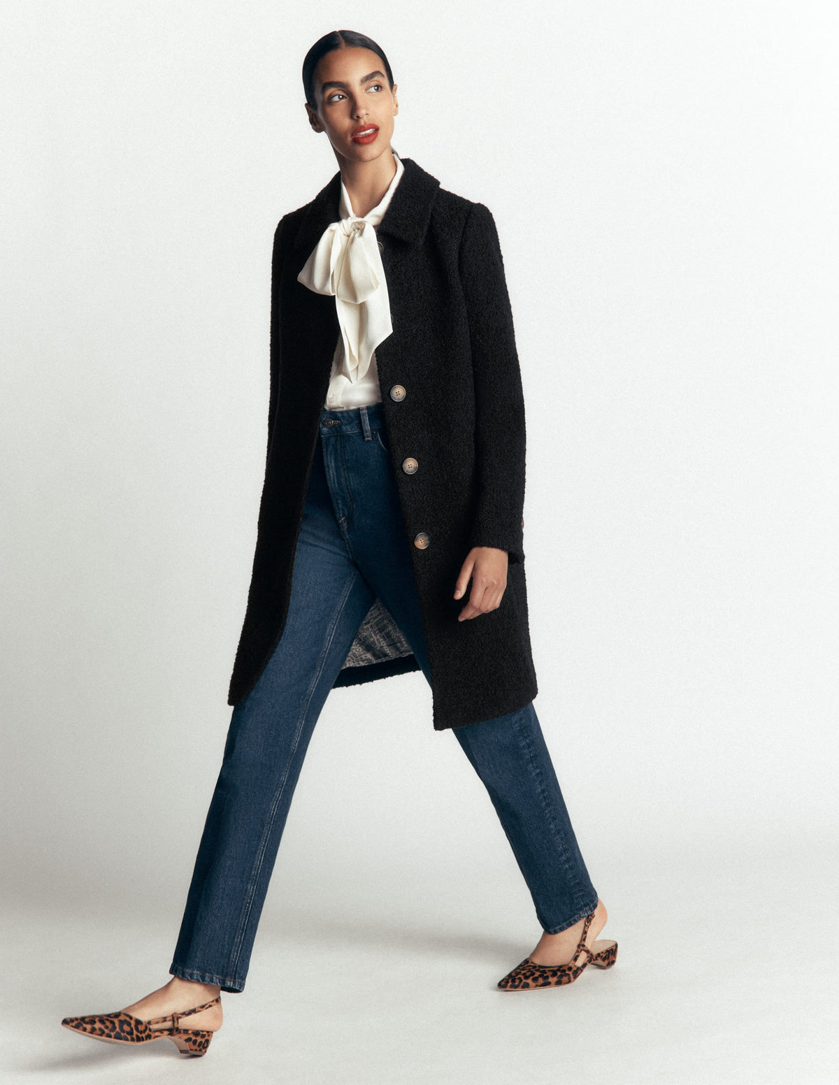 Aylesford Wool Coat-Black