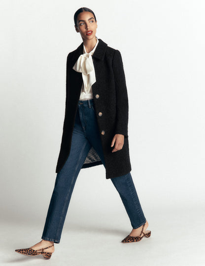 Aylesford Wool Coat-Black