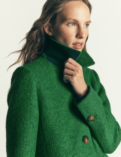Aylesford Wool Coat-Fresh Green