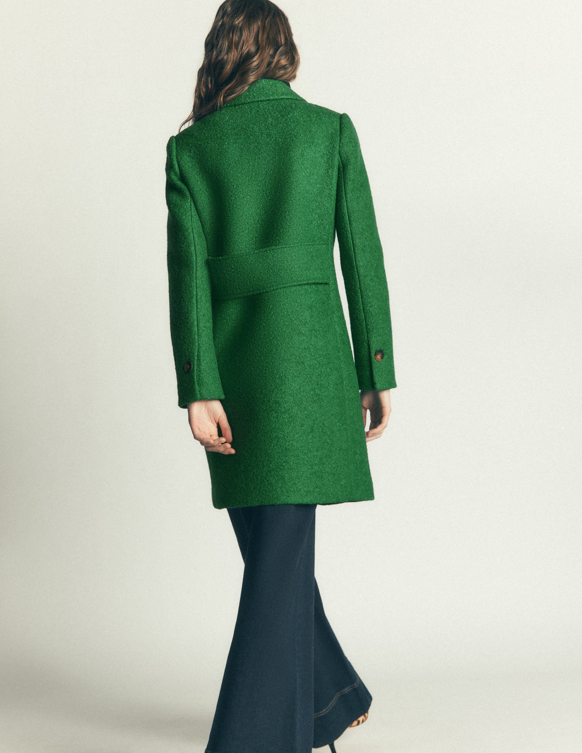 Aylesford Wool Coat-Fresh Green