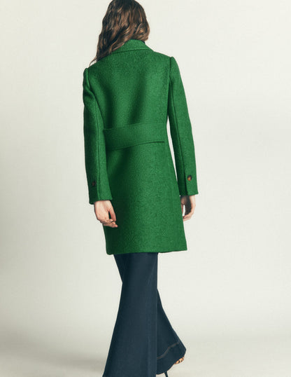 Aylesford Wool Coat-Fresh Green