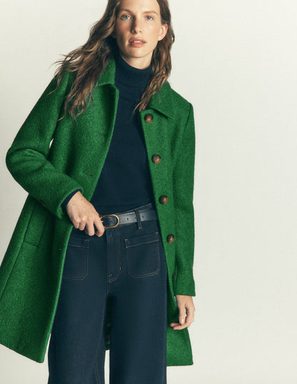 Aylesford Wool Coat-Fresh Green