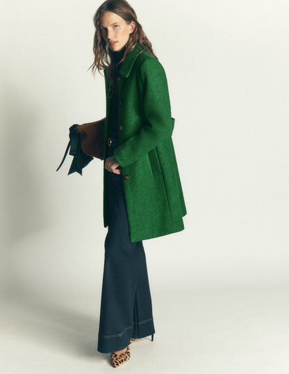 Aylesford Wool Coat-Fresh Green