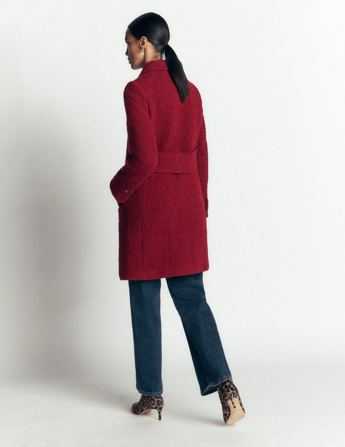 Aylesford Wool Coat-Vino